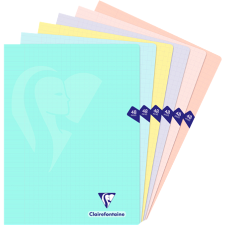 Quaderno Cucito 24x32 Pag.48 Seyes Ppl Colori Pastello Assortiti