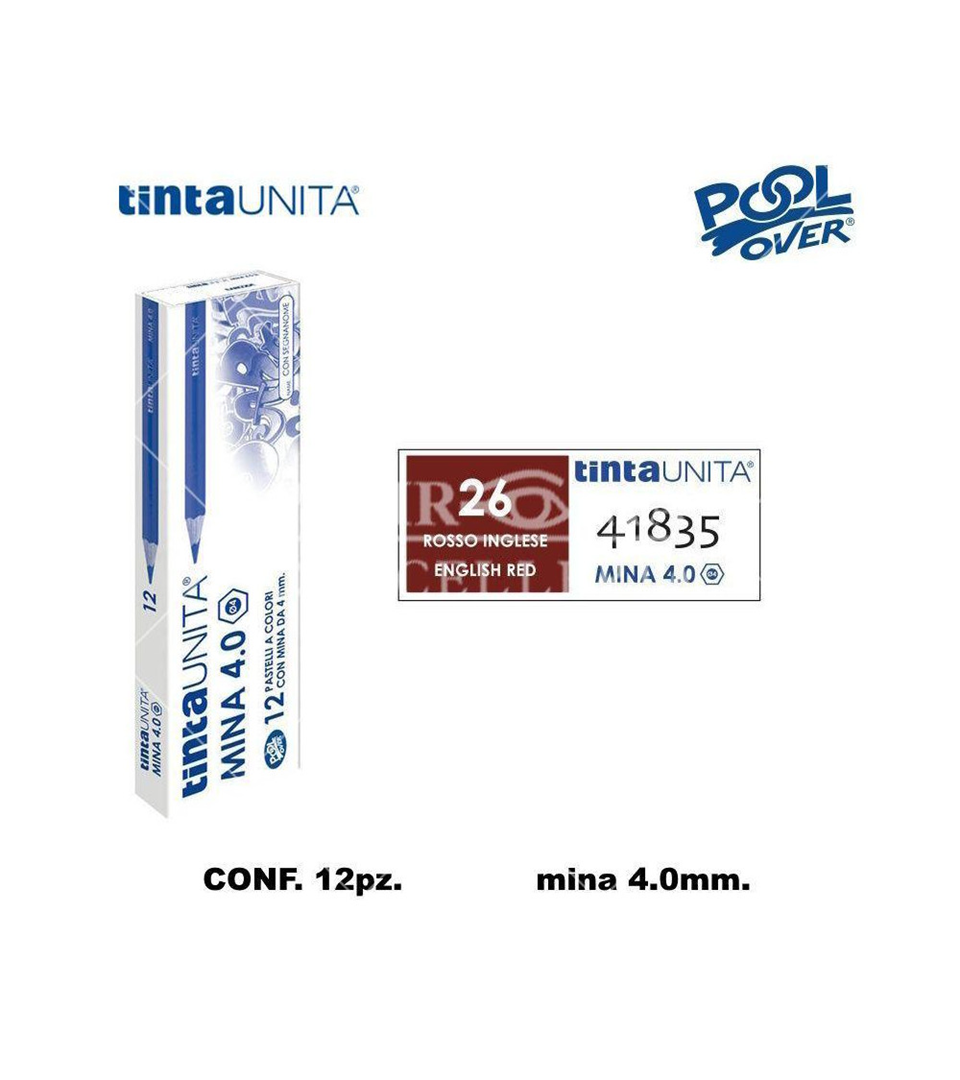 Pastello Mina 4mm 26-Rosso Inglese