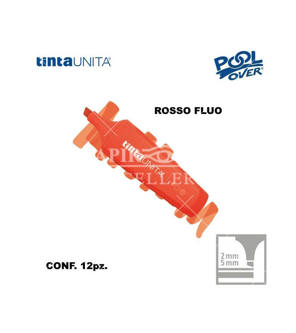 Mini Evidenziatore Palette 06-Rosso Fluo