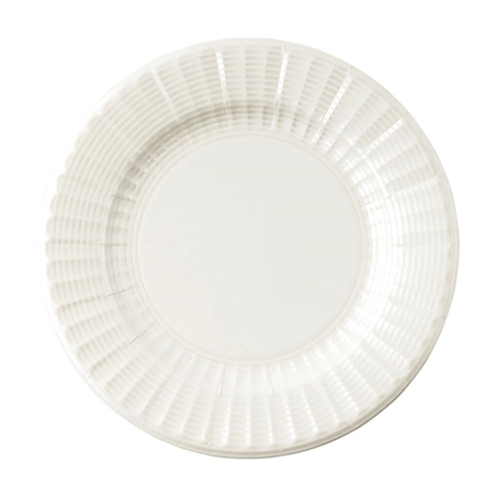 Piatto Carta 27cm 8pz  Elegance Pearl
