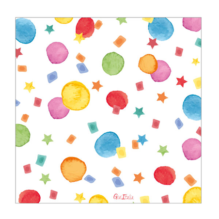 Tovagliolo 33x33 3 Veli 16pz  Happy Birthday