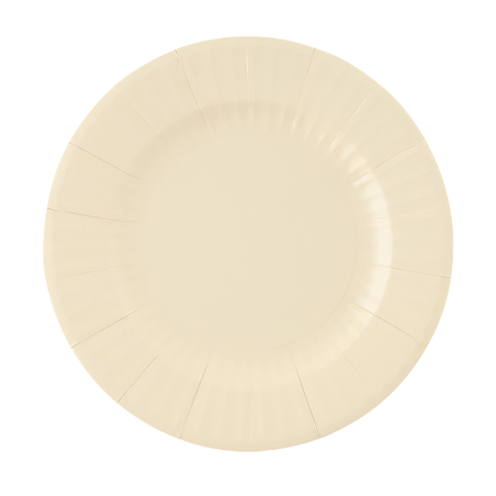 Piatto Carta 27cm 8pz  Sabbia