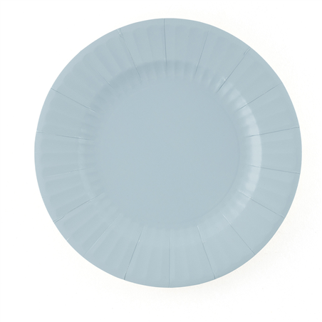 Piatto Carta 27cm 8pz  Blu Fiordaliso