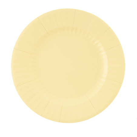 Piatto Carta 27cm 8pz  Vaniglia