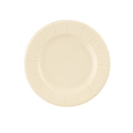 Piatto Carta 21cm 8pz  Sabbia