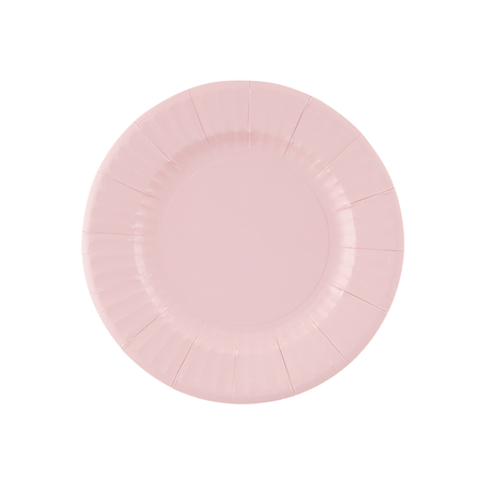 Piatto Carta 21cm 8pz  Rosa Geranio