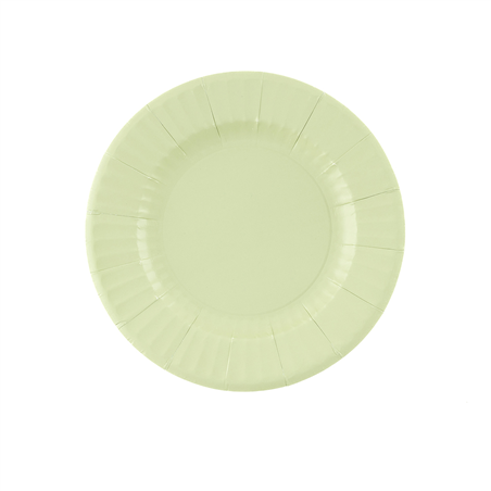 Piatto Carta 21cm 8pz  Verde Salvia
