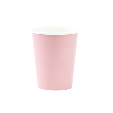Bicchiere Carta 250cc 8pz  Rosa Geranio