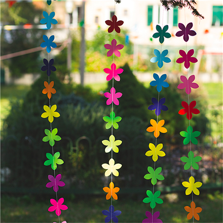 Decorazione Verticale Fiori Multicolor Mt 2