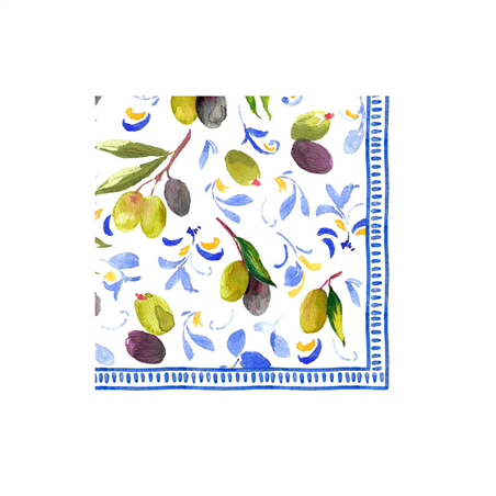 Tovagliolo Fantasia 25x25 Mediterranean Blue