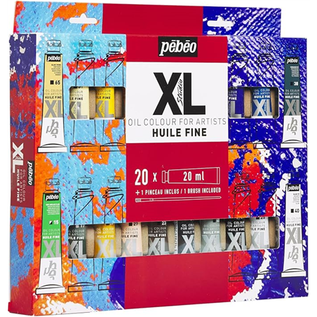 Astuccio Olio Fine Xl  20 Tubi 20 Ml Con Pennello