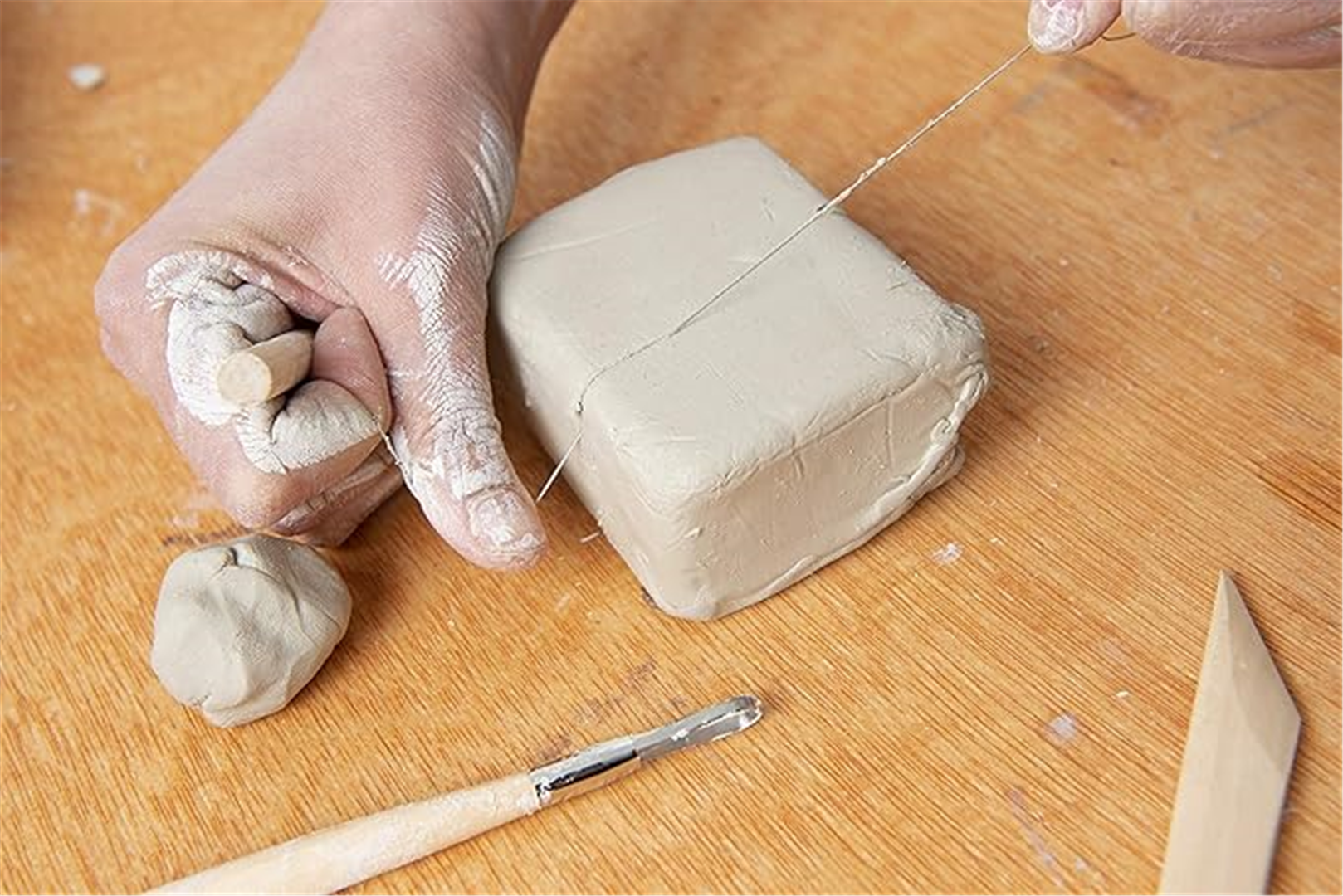 Pébéo - Argilla bianca per modellare Gédéo - Panetto da 1,5 kg e 5 kg — immagine 4