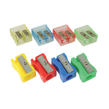 Temperamatite 1 Foro Plastica Colori Assortiti