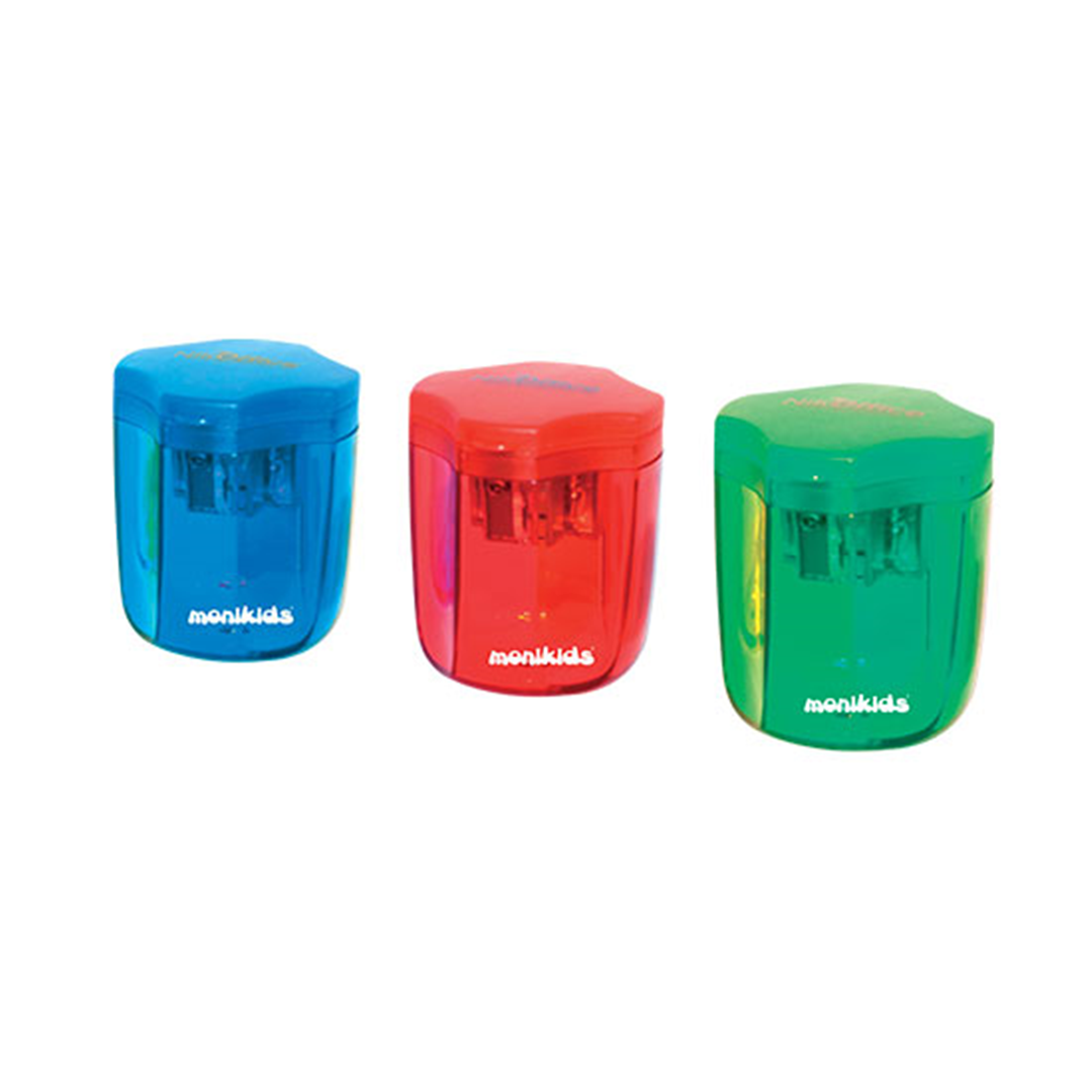 Temperamatite 3 Fori Con Tappo Colori Assortiti