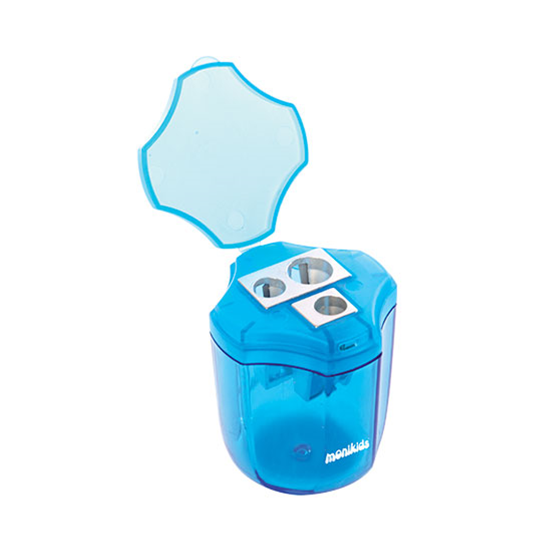 Temperamatite 3 Fori Con Tappo Colori Assortiti — immagine 2