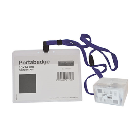 Portabadge Flessibile In Pvc Lucido 10x14 Cm