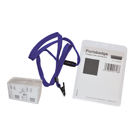 Portabadge Flessibile In Pvc Lucido 11x8,5 Cm