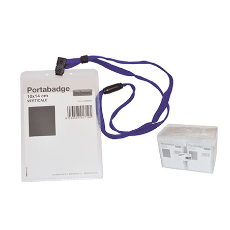 Portabadge Flessibile In Pvc Lucido 14x10 Cm