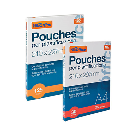 Cf. 100 Pouches A3 Per Plastificazione 125mic