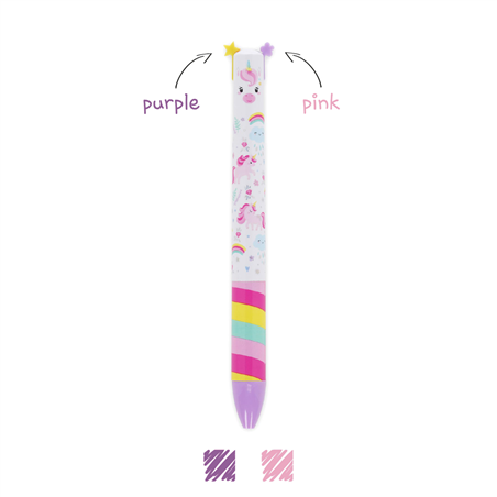 Penna A Due Colori Click & Clack  Unicorn