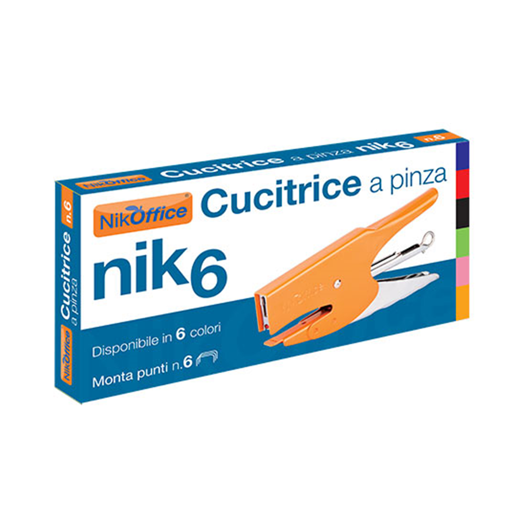 Cucitrice A Pinza Nik6 Punti 6/4 Colori Pastello Assortiti — immagine 2