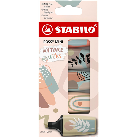 ASTUCCIO 5 STABILO BOSS MINI NATUREVIBES