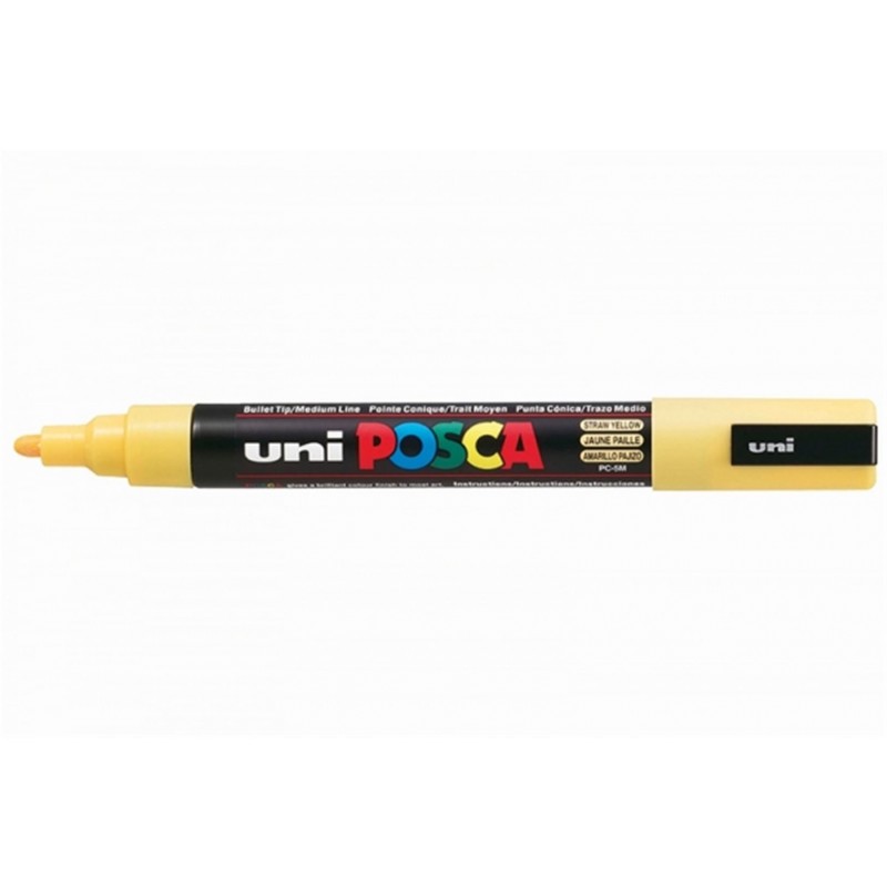 Uni - Middle Beks Marker Pc-5 M Yellow Straw