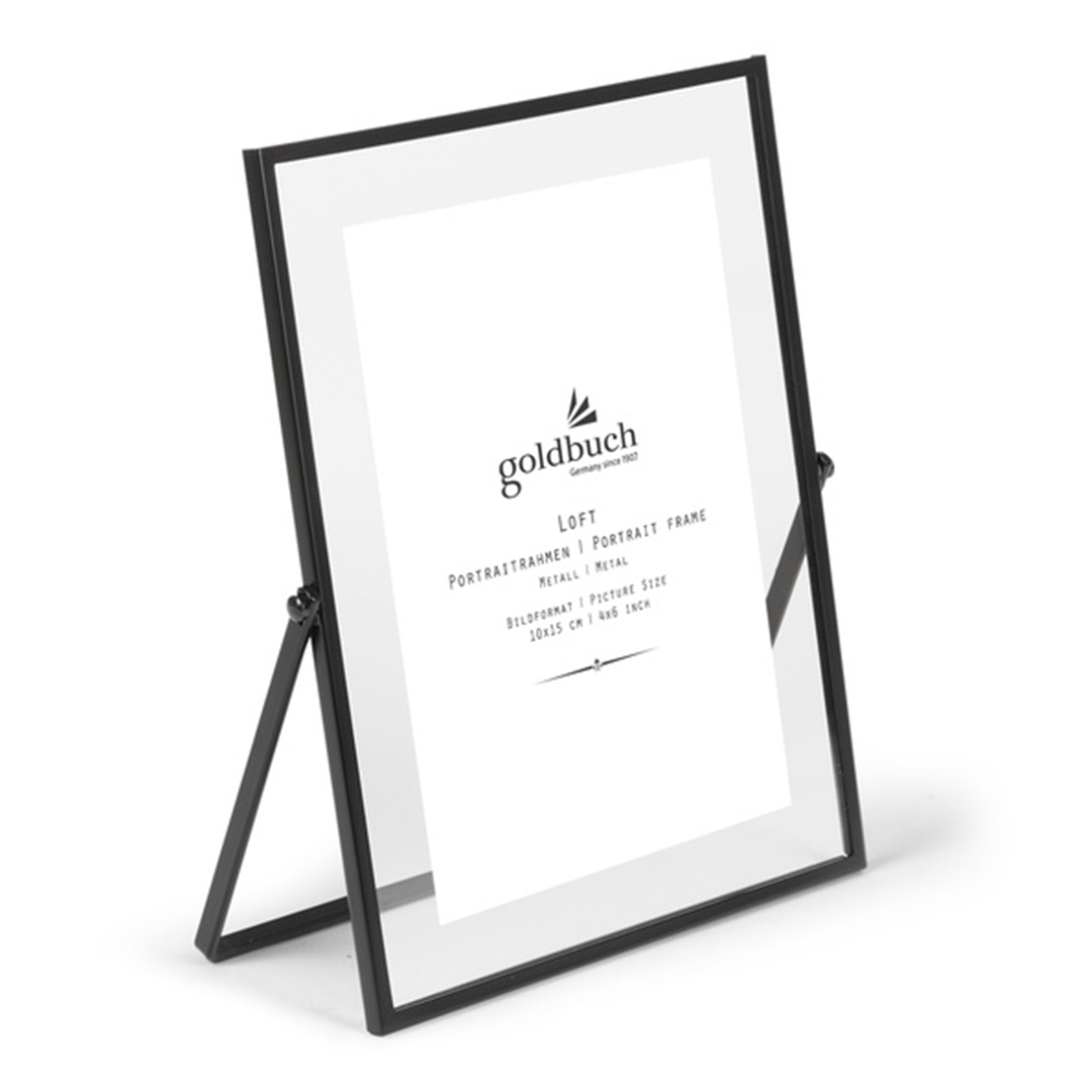Cornice Da Tavolo Metallo 10x15cm Loft Black