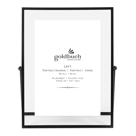 Cornice Da Tavolo Metallo 13x18cm Loft Black