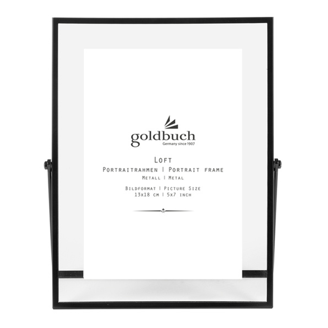Cornice Da Tavolo Metallo 13x18cm Loft Black