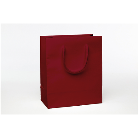 Busta Shopper Lux 24x20+8 180 Gr Opaca Rosso 12