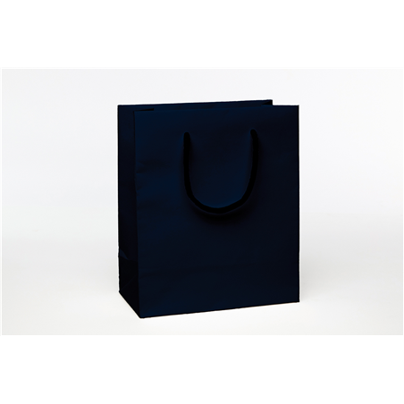 Busta Shopper Lux 25x35+24 180 Gr Opaca Blu Notte 27