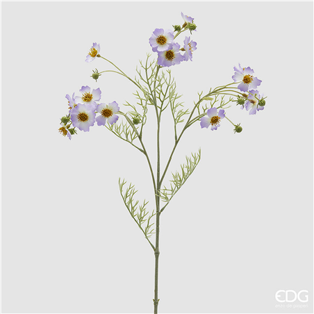 Cosmos Ramo Con Foglie H65cm Lavanda