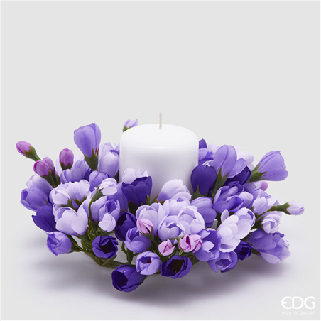 Corona Girocandela D21cm Crocus Mix Viola