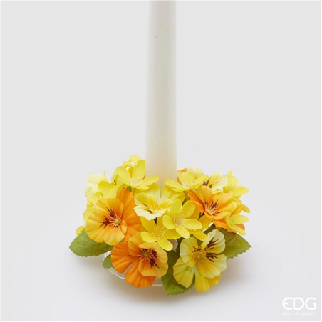 Corona Girocandela D12cm Panse Mix Giallo