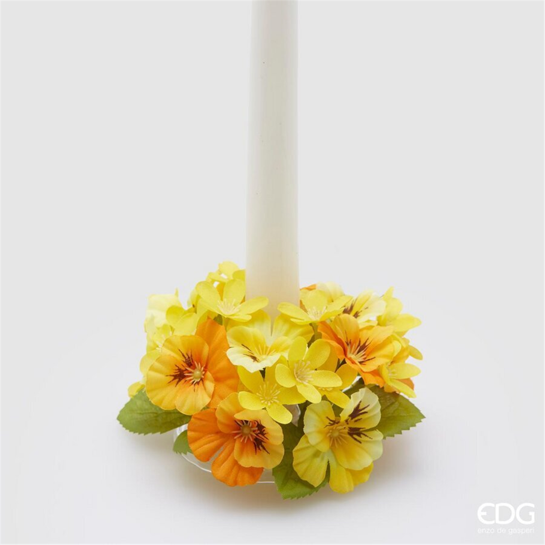 Corona Girocandela D12cm Panse Mix Giallo