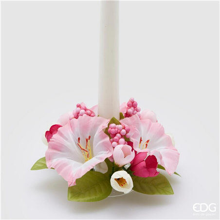 Corona Girocandela D16cm Petunia Mix Pink