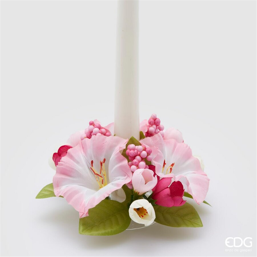 Corona Girocandela D16cm Petunia Mix Pink