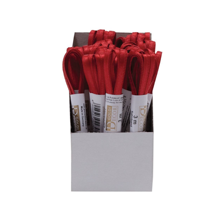 Nastro Doppio Raso 3mtx3mm 20-Rosso