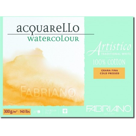 Blocco  Artistico Traditional White 23x30,5 Cm 300 Gr Grana Fina 20 Fogli