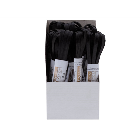 Nastro Doppio Raso 3mtx3mm 90-Nero