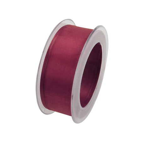 Nastro Infinity 40mm 20 Mt Organza Animato 26-Bordeaux