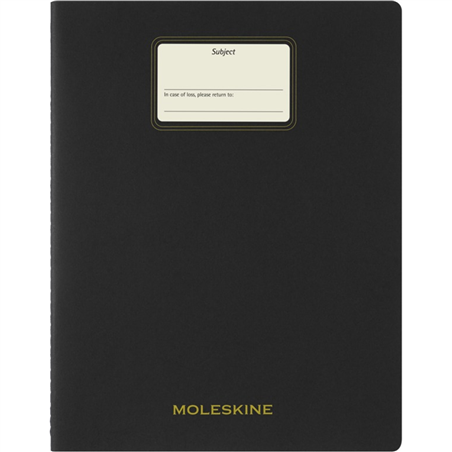 Student Cahier Xxl Righe Black - Nero