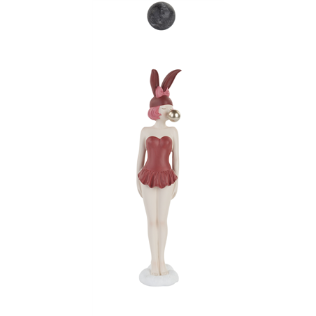 Busto Pin-Upin Piedi H31cm Rosso
