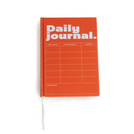 Red Daily Journal A5 Notebook Hello Ferretti