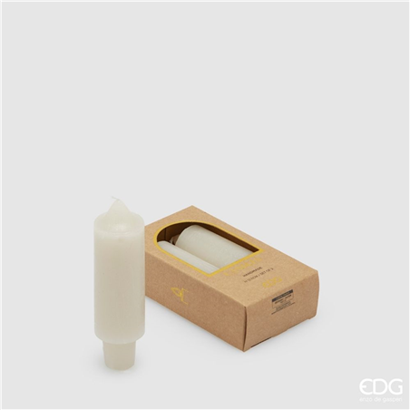 Candela A Stelo Solid H12,5cm 2pz Sabbia