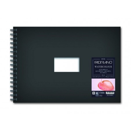 Blocco  Watercolour Book Spirale 21x29,7 Cm 300 Gr Grana Fina 25 Fogli