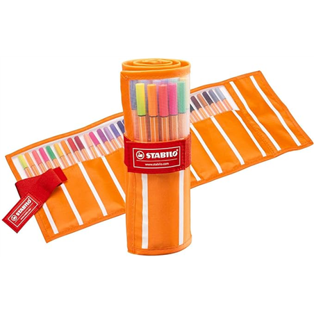 Fineliner - STABILO point 88 - Rollerset con 30 Colori assortiti