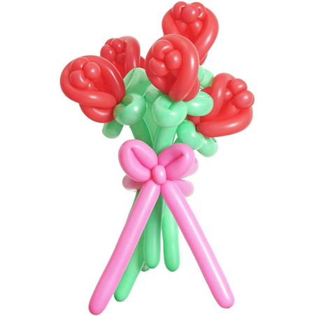 Palloncino Bouquet 14pzx6 Roses Red