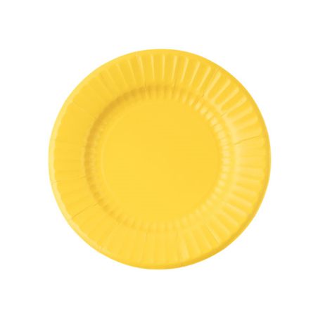 Piatto Carta 21cm 8pz  Giallo